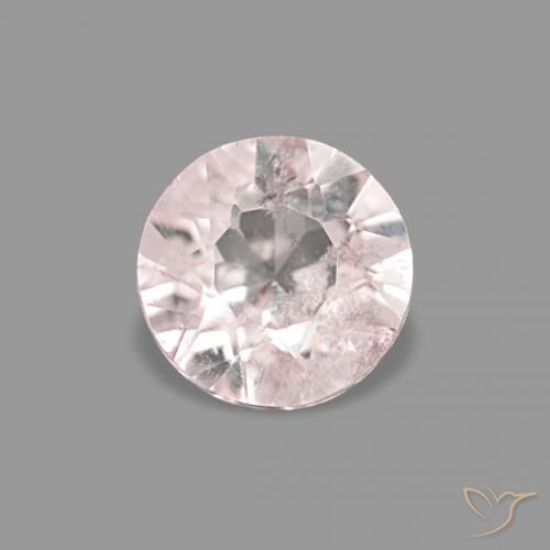 0.29ct rosa fenicottero Morganite, Rotondo, VS-SI