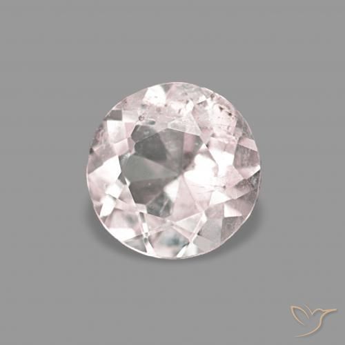 Morganite Rosa Molto Chiaro naturale da 0.25 ct, Rotondo, VS-SI
