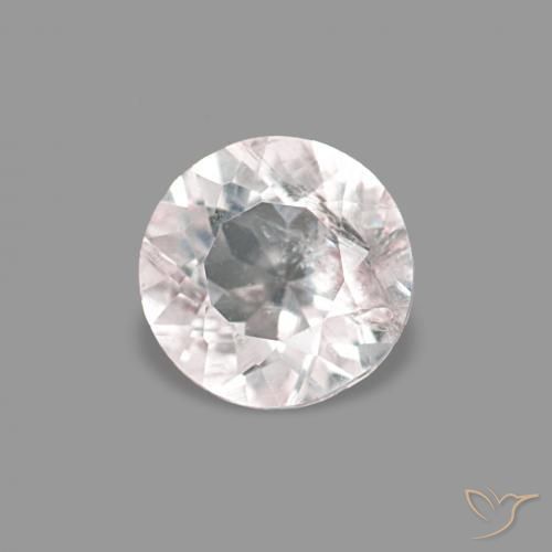 Morganite Rosa Molto Chiaro naturale da 0.21 ct, Rotondo, VS-SI