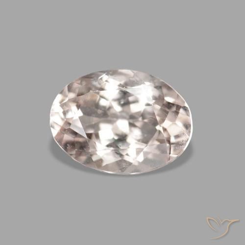 Morganite Rosa Molto Chiaro naturale da 0.75 ct, Ovale, VVS-VS