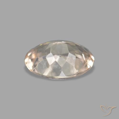 Morganite Rosa Molto Chiaro naturale da 0.75 ct, Ovale, VVS-VS