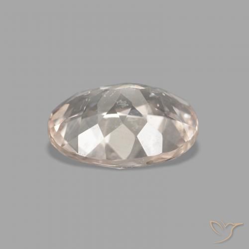 Morganite Rosa Molto Chiaro naturale da 0.96 ct, Ovale, VVS-VS