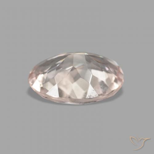 Morganite Medium Light-Pink naturale da 0.95 ct, Ovale, VVS-VS