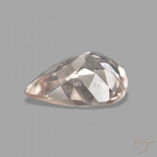 Morganite Rosa medio naturale da 0.96 ct, Forma a pera, VS