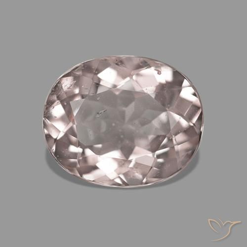 Morganite Medium Light-Pink naturale da 1.35 ct, Ovale, VS
