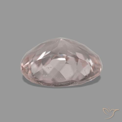 Morganite Medium Light-Pink naturale da 1.35 ct, Ovale, VS