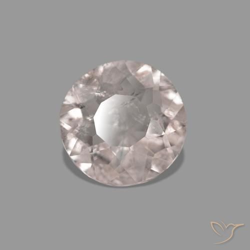 Morganite Medium Light-Pink naturale da 0.41 ct, Rotondo, SI