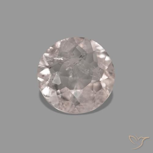 Morganite Medium Light-Pink naturale da 0.41 ct, Rotondo, SI