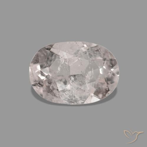 Morganite Medium Light-Pink naturale da 0.56 ct, Ovale, SI
