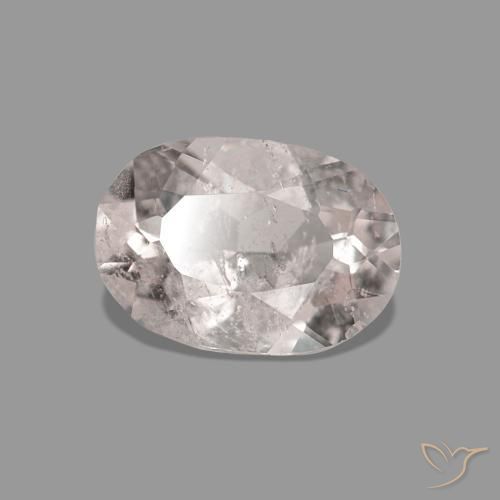 Morganite Medium Light-Pink naturale da 0.56 ct, Ovale, SI