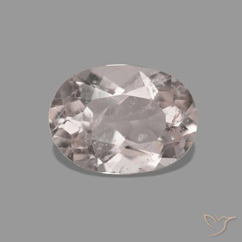 Morganite Tono rosa corallo naturale da 0.36 ct, Ovale, VS-SI