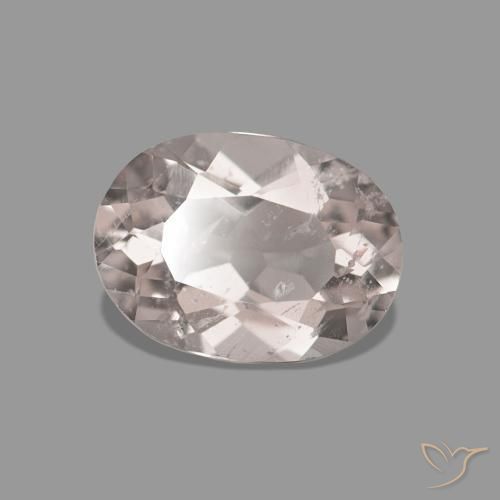 Morganite Tono rosa corallo naturale da 0.36 ct, Ovale, VS-SI