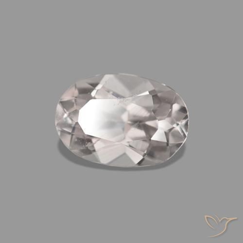 Morganite Rosa chiaro naturale da 0.31 ct, Taglio ovale, VS