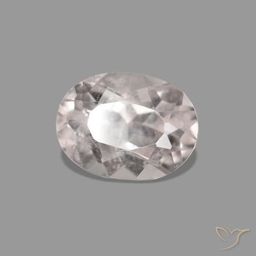 Morganite Rosa chiaro naturale da 0.54 ct, Taglio ovale, VS