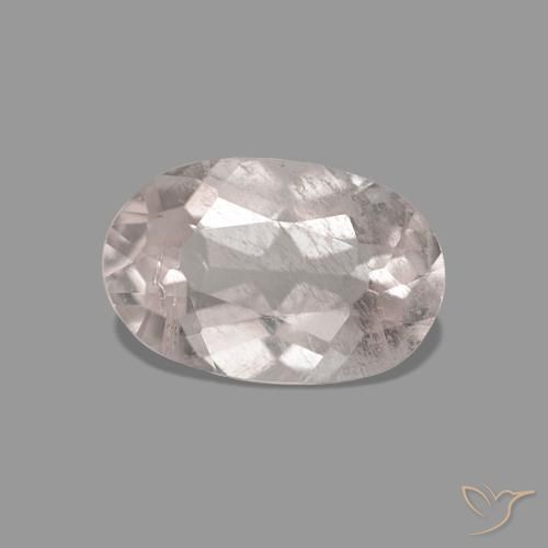 Morganite Tono rosa rosa naturale da 0.66 ct, Taglio ovale, VS-SI