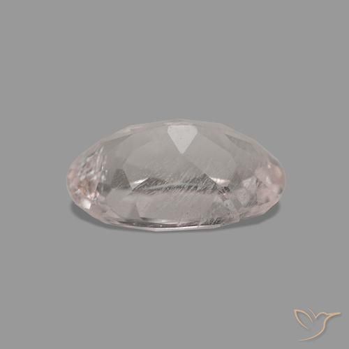 Morganite Tono rosa rosa naturale da 0.66 ct, Taglio ovale, VS-SI