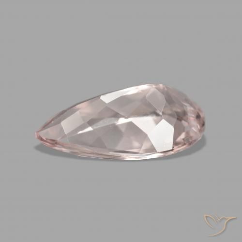 Morganite Rosa medio naturale da 2.48 ct, Forma a pera, VVS-VS
