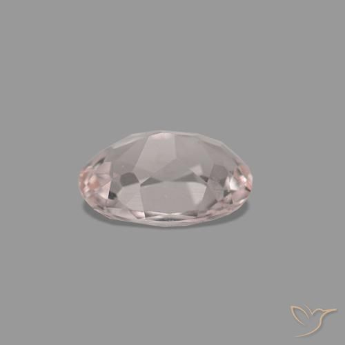 Morganite Rosa Molto Chiaro naturale da 0.33 ct, Taglio ovale, VVS