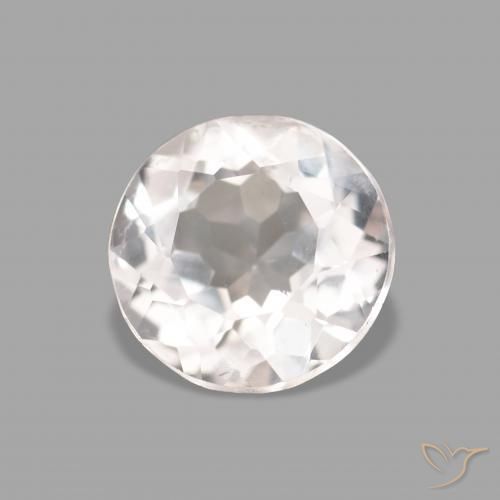 Morganite Rosa Molto Chiaro naturale da 0.64 ct, Rotondo, VVS
