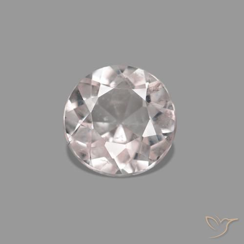 Morganite Rosa Molto Chiaro naturale da 0.45 ct, Rotondo, VS-SI