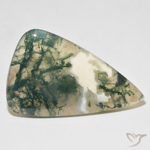 Agata muschiata Multicolore naturale da 65.25 ct, Forma a pera, Traslucido