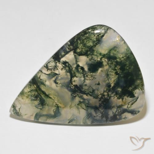 76.96ct Naturale Multicolore Agata muschiata, Forma a pera, Traslucido