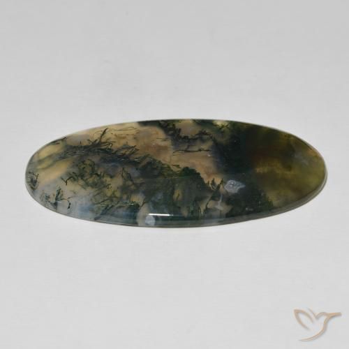 Agata muschiata Multicolore naturale da 83.26 ct, Ovale, Opaco