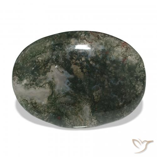 37.71ct Multicolore Agata muschiata, Ovale, Traslucido