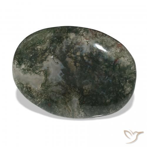 Agata muschiata Multicolore naturale da 37.71 ct, Ovale, Traslucido