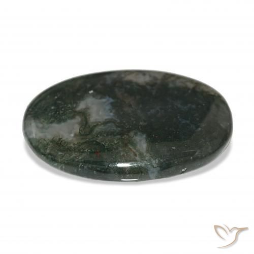 Agata muschiata Multicolore naturale da 37.71 ct, Ovale, Traslucido