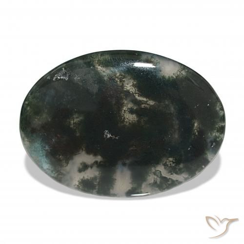 30.13ct Multicolore Agata muschiata, Ovale, Traslucido