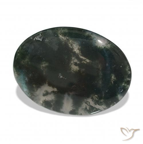 Agata muschiata Multicolore naturale da 30.13 ct, Ovale, Traslucido