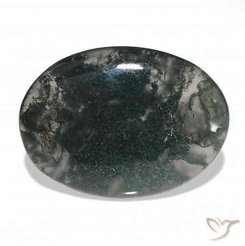 36.54ct Multicolore Agata muschiata, Ovale, Traslucido