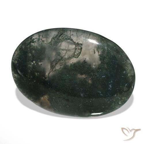 Agata muschiata Multicolore naturale da 58.50 ct, Ovale, Traslucido