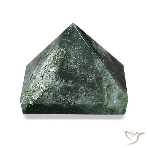 79.96ct Verde scuro Agata muschiata Pietre preziose, Quadrato, Opaco