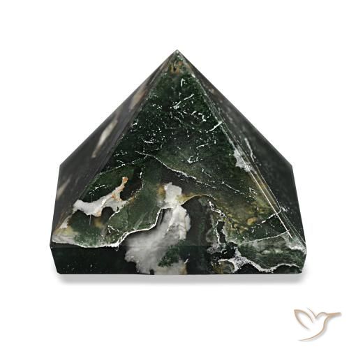 69.86ct Verde foresta Agata muschiata, Quadrato, Opaco