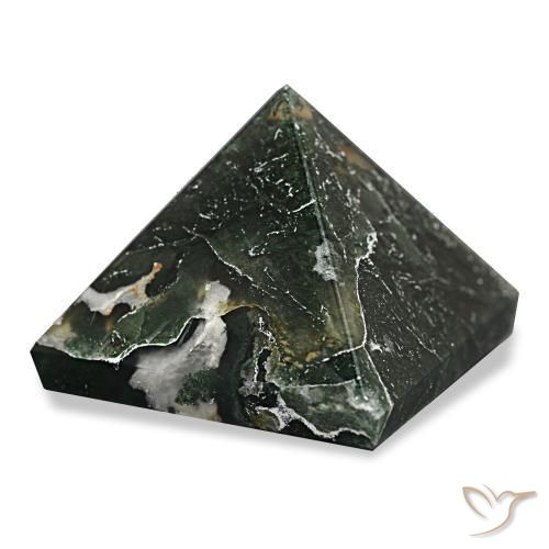 Agata muschiata Verde foresta naturale da 69.86 ct, Quadrato, Opaco