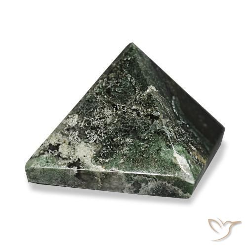 Agata muschiata Verde foresta naturale da 89.65 ct, Quadrato, Opaco