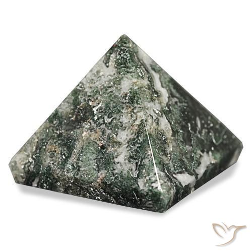 Agata muschiata Verde foresta naturale da 85.75 ct, Quadrato, Opaco