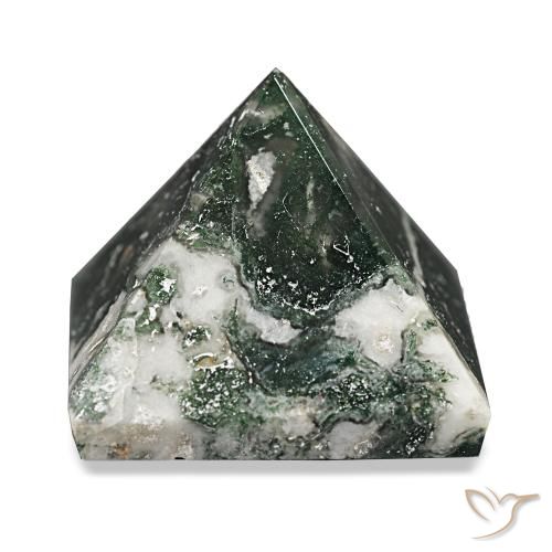 Agata muschiata Verde foresta naturale da 90.31 ct, Quadrato, Opaco