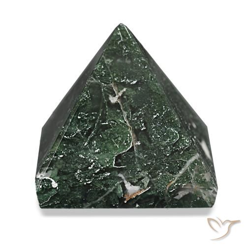 Agata muschiata Verde foresta naturale da 98.28 ct, Quadrato, Opaco