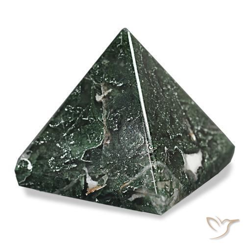 Agata muschiata Verde foresta naturale da 98.28 ct, Quadrato, Opaco