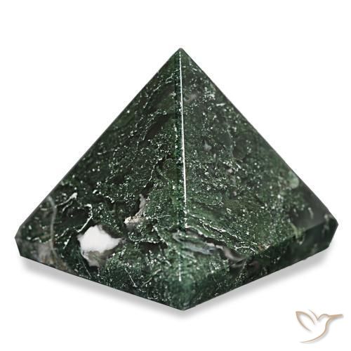 Agata muschiata Verde foresta naturale da 98.28 ct, Quadrato, Opaco