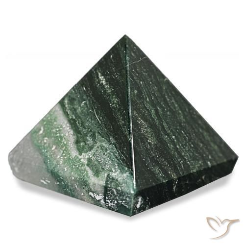 Agata muschiata Verde foresta naturale da 112.97 ct, Quadrato, Opaco