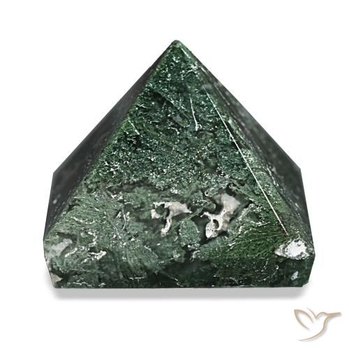 Agata muschiata Verde foresta naturale da 87.69 ct, Quadrato, Opaco