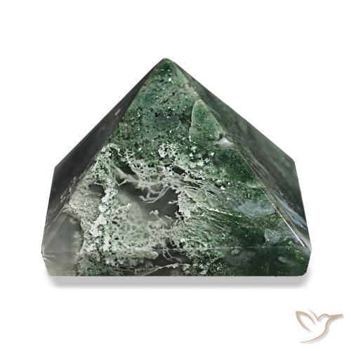 Agata muschiata Verde scuro naturale da 85.75 ct, Quadrato, Opaco