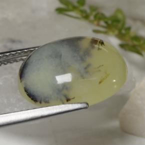 Opale muschiata naturale giallo da 6,23 ct, taglio ovale, traslucido