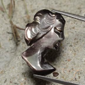 Madreperla ombra marrone naturale da 4.17 ct, Taglio a fantasia, Opaco