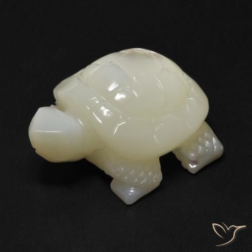 Madreperla bianco perla naturale da 21.41 ct, Taglio a fantasia, Opaco