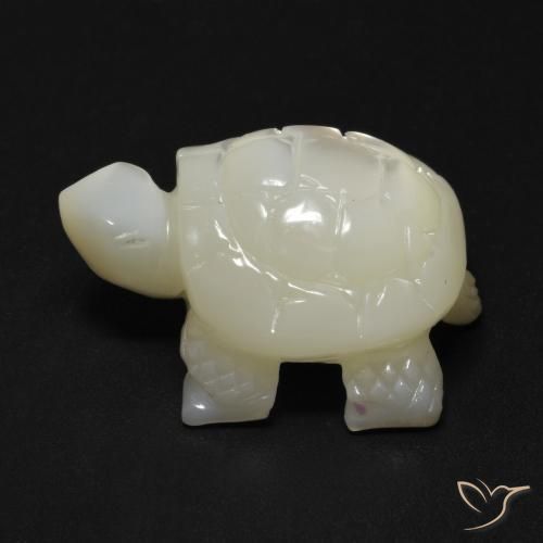 Madreperla bianco perla naturale da 21.41 ct, Taglio a fantasia, Opaco